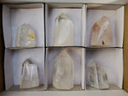 Polished Clear Quartz Crystals x 6 From Madagascar - Toprock Gemstones and Minerals 