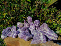 Natural Chevron Amethyst Specimens x 15 From Zambia - Toprock Gemstones and Minerals 