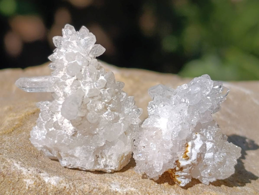 Natural Window Quartz Crystals x 70 From Brandberg, Namibia - Toprock Gemstones and Minerals 