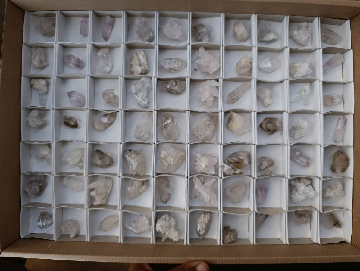 Natural Window Quartz Crystals x 70 From Brandberg, Namibia - Toprock Gemstones and Minerals 