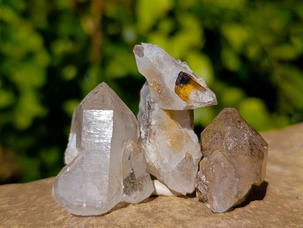 Natural Window Quartz Crystals x 70 From Brandberg, Namibia - Toprock Gemstones and Minerals 