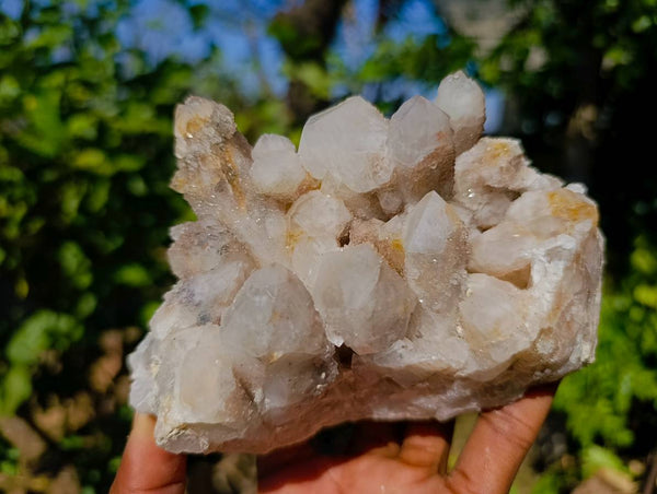 Natural Fairy Spirit Quartz Clusters x 3 From South Africa