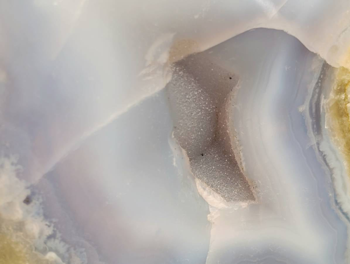 Polished Blue Lace Agate Standing Free Form x 1 From Malawi - Toprock Gemstones and Minerals 