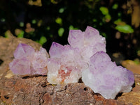 Natural Amethyst Spirit Quartz Clusters x 20 From South Africa