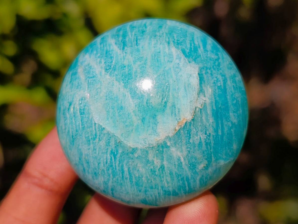 Polished Amazonite Palm Stones x 12 From Madagascar - Toprock Gemstones and Minerals 