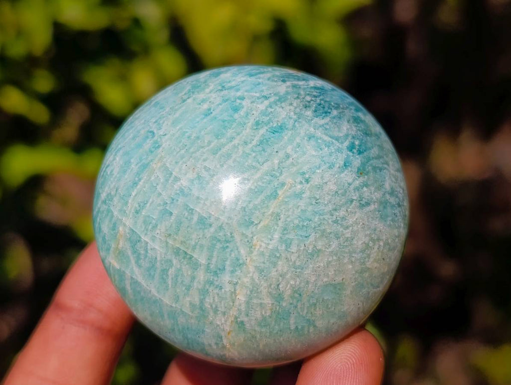 Polished Amazonite Palm Stones x 12 From Madagascar - Toprock Gemstones and Minerals 