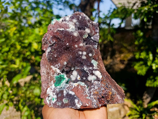 Natural Ball Malachite On Dolomite Matrix Specimen x 1 From Kambove, Congo