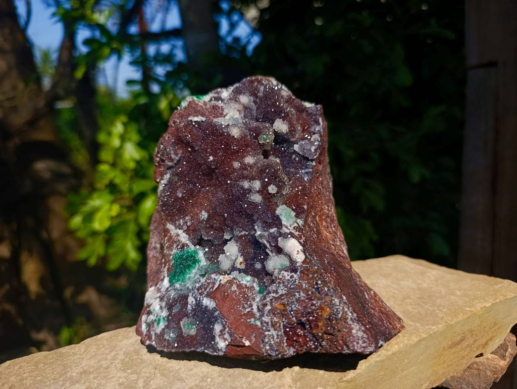 Natural Ball Malachite On Dolomite Matrix Specimen x 1 From Kambove, Congo - Toprock Gemstones and Minerals 