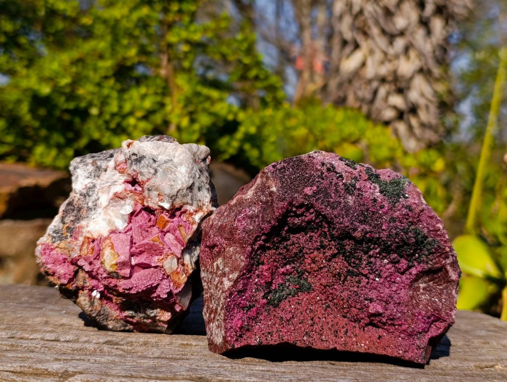 Natural Drusy Salrose on Dolomite Matrix Specimens x 2 From Kakanda, Congo - Toprock Gemstones and Minerals 