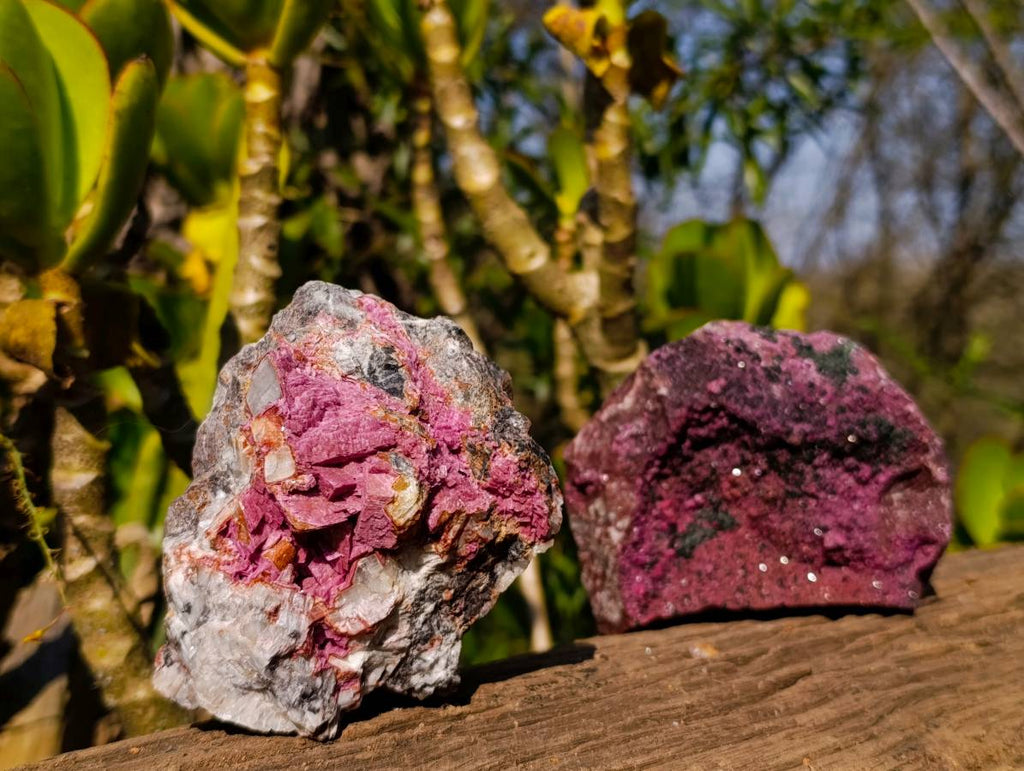Natural Drusy Salrose on Dolomite Matrix Specimens x 2 From Kakanda, Congo - Toprock Gemstones and Minerals 