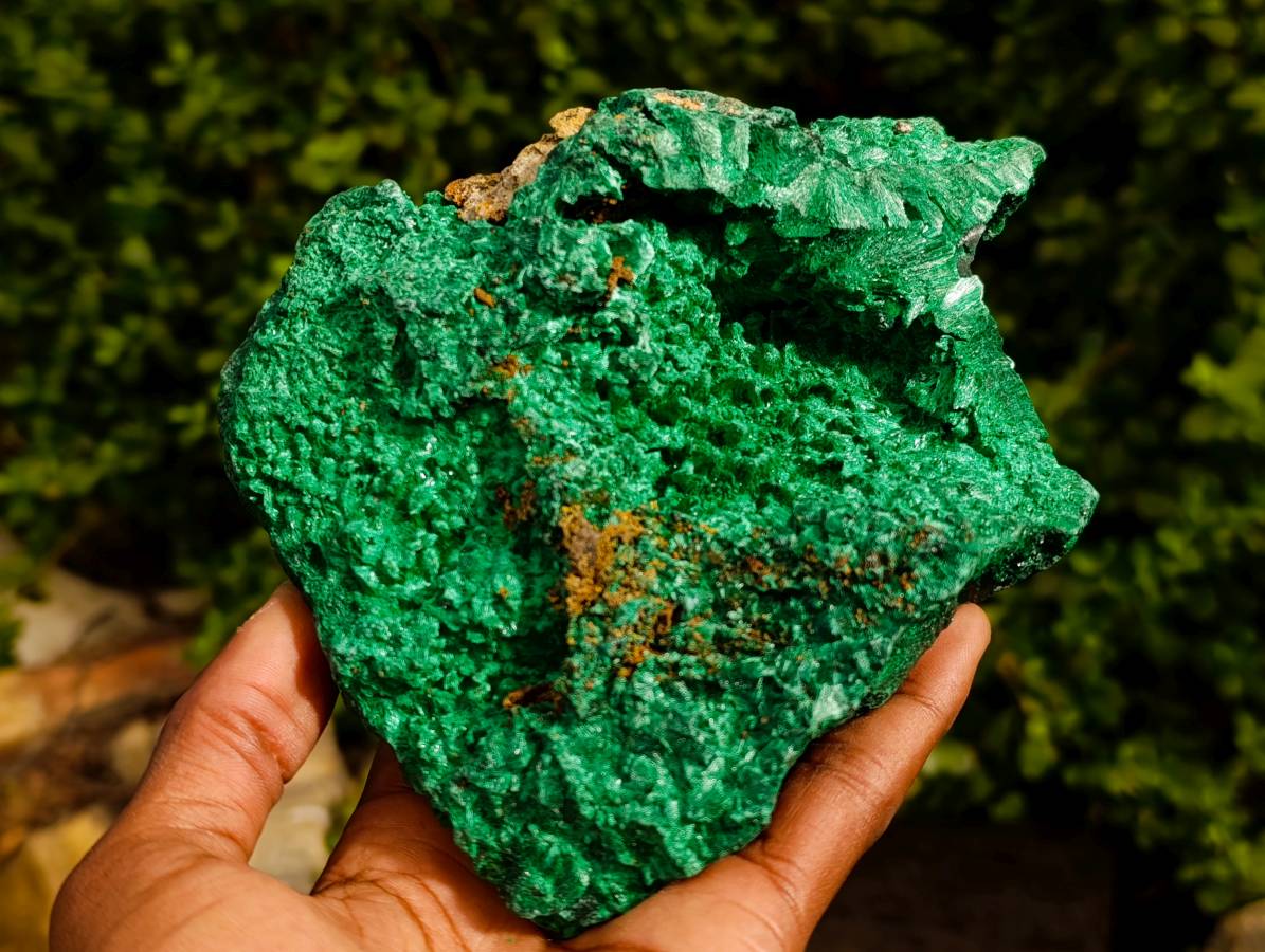 Natural Silky Malachite Specimen x 1 From Kasompe, Congo - Toprock Gemstones and Minerals 