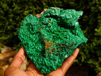 Natural Silky Malachite Specimen x 1 From Kasompe, Congo