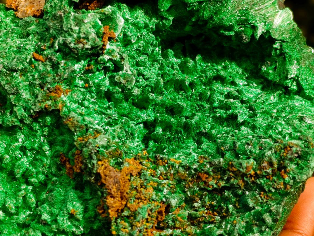 Natural Silky Malachite Specimen x 1 From Kasompe, Congo - Toprock Gemstones and Minerals 