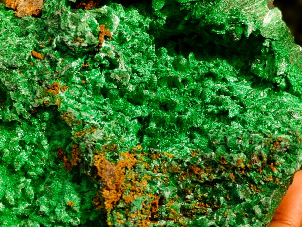 Natural Silky Malachite Specimen x 1 From Kasompe, Congo - Toprock Gemstones and Minerals 