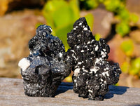 Natural Schorl Black Tourmaline Specimens x 12 From Namibia