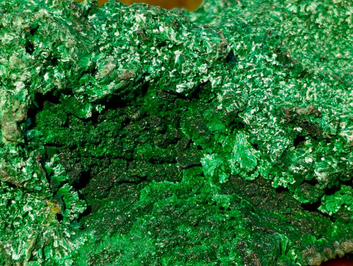 Natural Silky Malachite Specimen x 1 From Kasompe, Congo - Toprock Gemstones and Minerals 