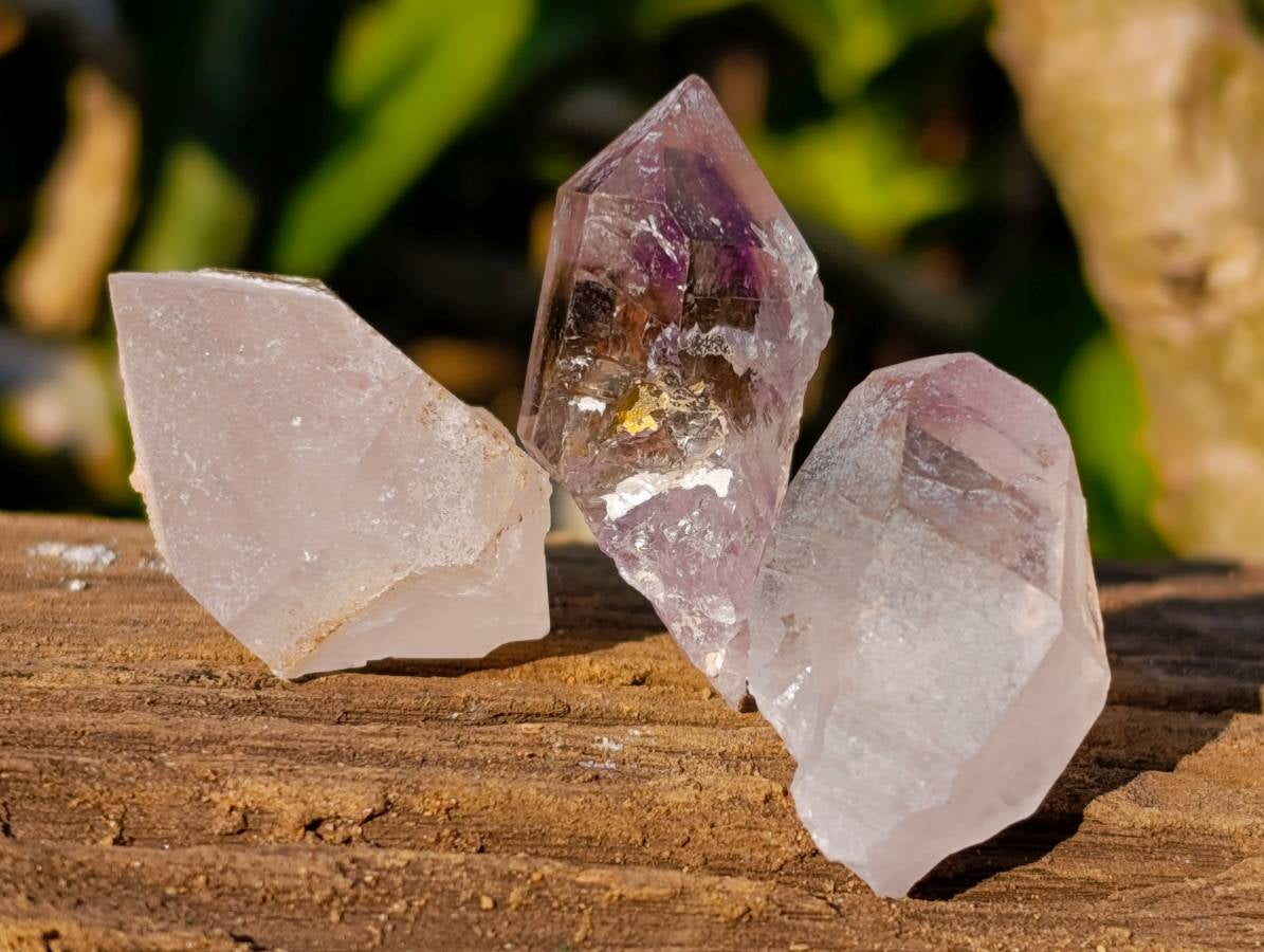 Natural Smokey Amethyst Quartz Crystals x 60 From Brandberg, Namibia - Toprock Gemstones and Minerals 