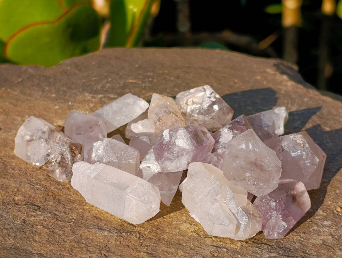 Natural Smokey Amethyst Quartz Crystals x 60 From Brandberg, Namibia - Toprock Gemstones and Minerals 
