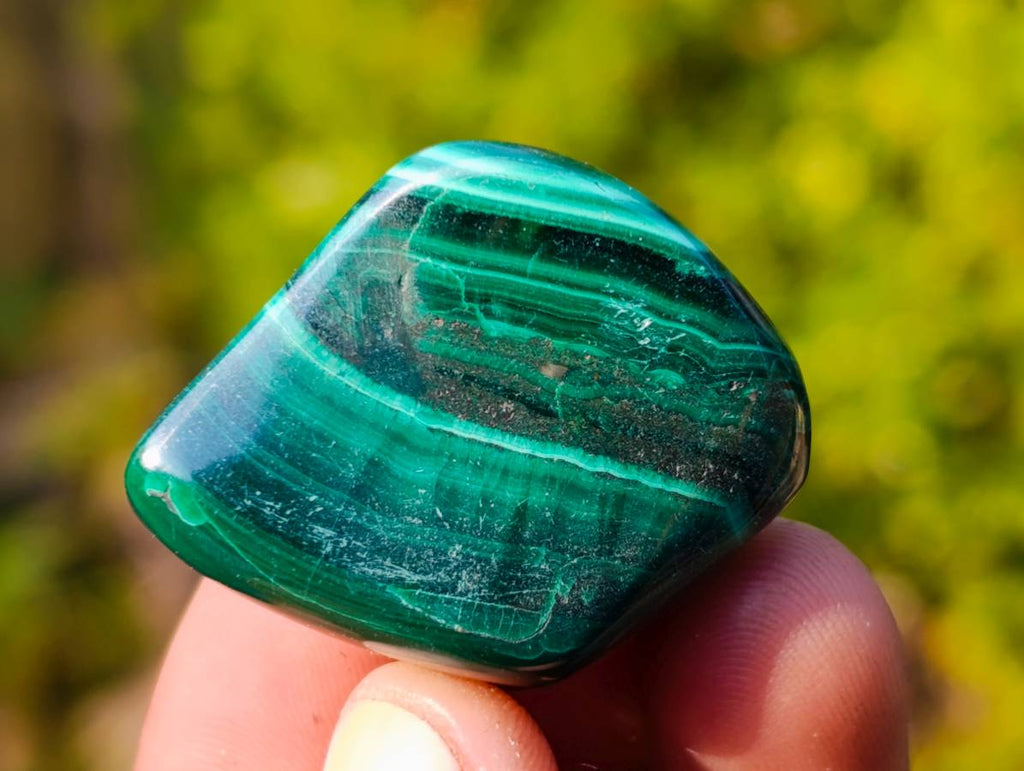 Polished Flower Malachite Free Forms x 70 From Congo - Toprock Gemstones and Minerals 