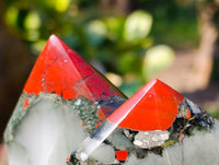 Polished Bloodstone Points x 2 From Swaziland