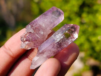 Natural Window Amethyst Crystals x 35 From Chiredzi, Zimbabwe