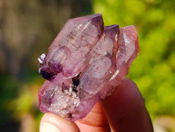 Natural Window Amethyst Crystals x 35 From Chiredzi, Zimbabwe