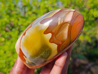 Polished Polychrome Jasper Standing Free Forms x 4 From Madagascar
