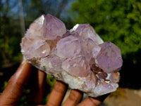 Natural Amethyst Spirit Quartz Clusters x 4 From South Africa - Toprock Gemstones and Minerals 