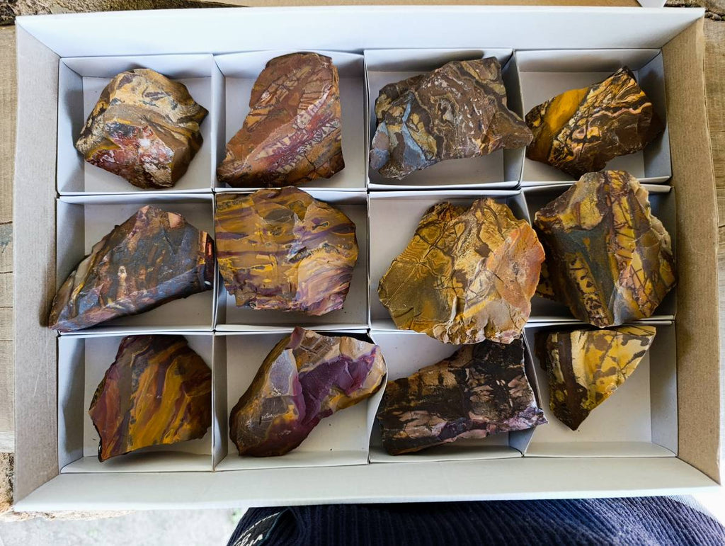 Natural Selected Nguni Jasper Cobbed Specimens x 12 From Prieska, South Africa - Toprock Gemstones and Minerals 