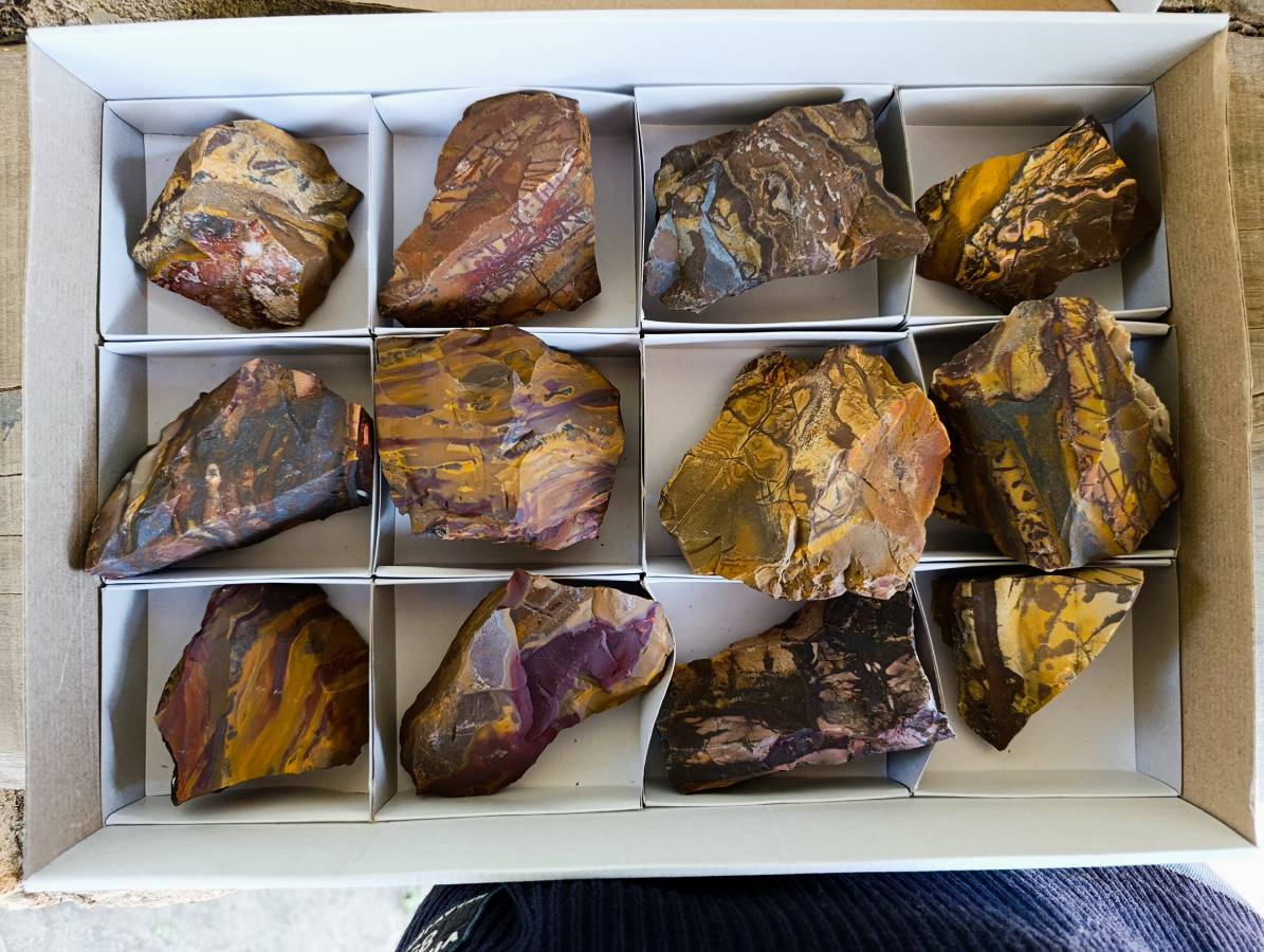 Natural Selected Nguni Jasper Cobbed Specimens x 12 From Prieska, South Africa - Toprock Gemstones and Minerals 
