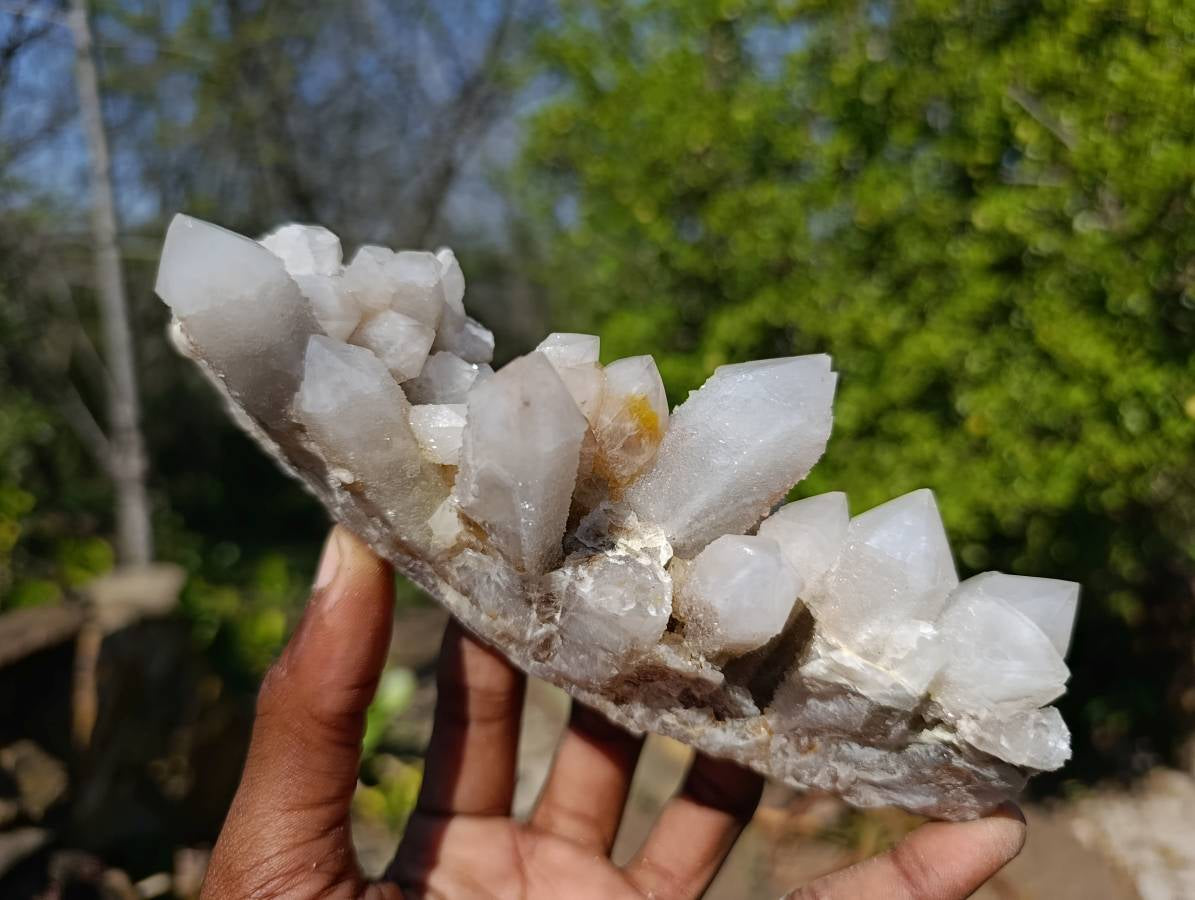 Natural Fairy Spirit Quartz Clusters x 2 From South Africa - Toprock Gemstones and Minerals 