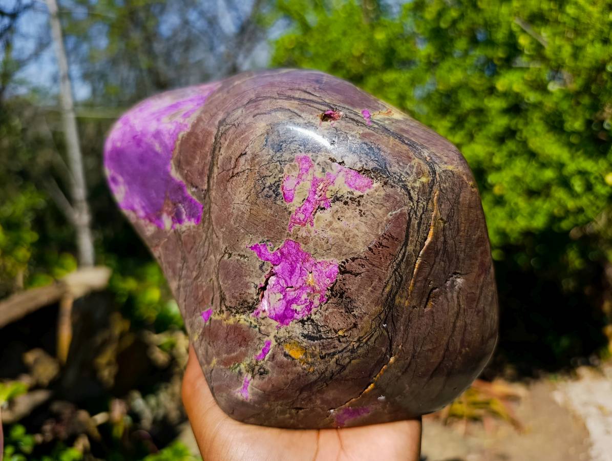 Polished Stichtite Free Form x 1 From Barberton, South Africa - Toprock Gemstones and Minerals 