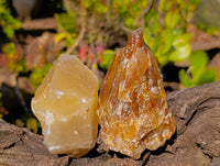 Natural Honey Aragonite Specimens x 6 From Namibia
