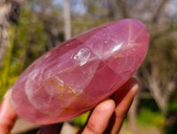 Polished Rose Quartz Standing Free Forms x 2 From Madagascar