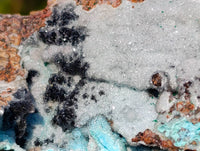 Natural Drusy Chrysocolla Specimens x 2 From Congo