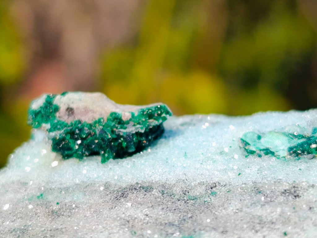 Natural Drusy Chrysocolla Specimens x 2 From Congo - Toprock Gemstones and Minerals 