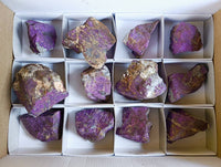 Natural Metallic Purpurite Specimens x 4 From Erongo, Namibia