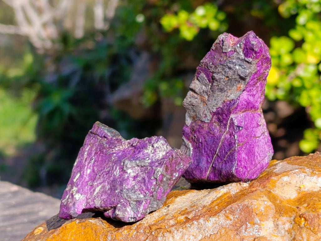 Natural Metallic Purpurite Specimens x 4 From Erongo, Namibia - Toprock Gemstones and Minerals 