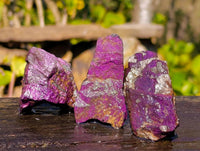 Natural Metallic Purpurite Specimens x 4 From Erongo, Namibia