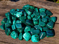 Polished Flower Malachite Free Forms x 70 From Congo
