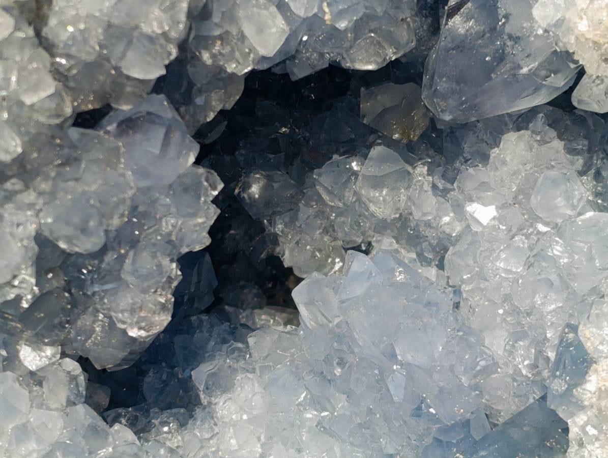 Natural Celestite Geode Specimen x 1 From Sakoany, Madagascar - Toprock Gemstones and Minerals 