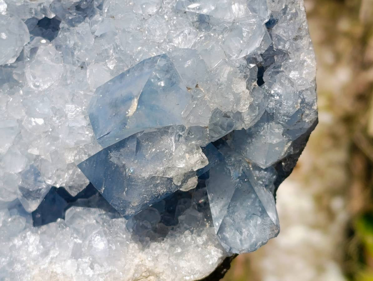 Natural Celestite Geode Specimen x 1 From Sakoany, Madagascar - Toprock Gemstones and Minerals 