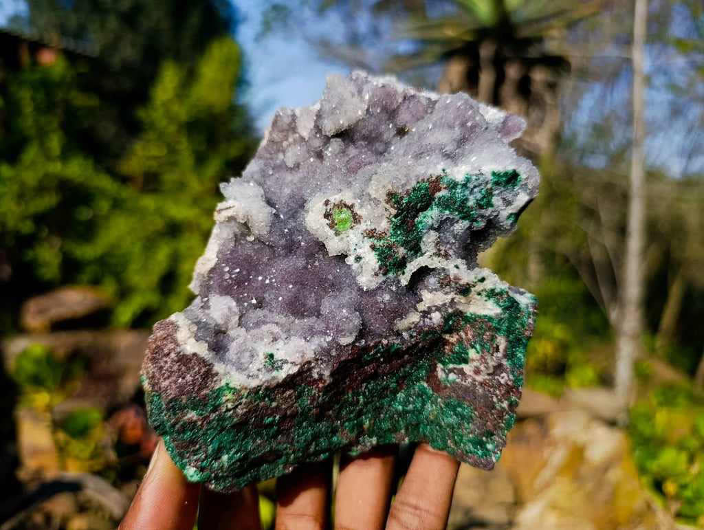 Natural Ball Malachite On Dolomite Matrix Specimens x 2 From Kambove, Congo - Toprock Gemstones and Minerals 