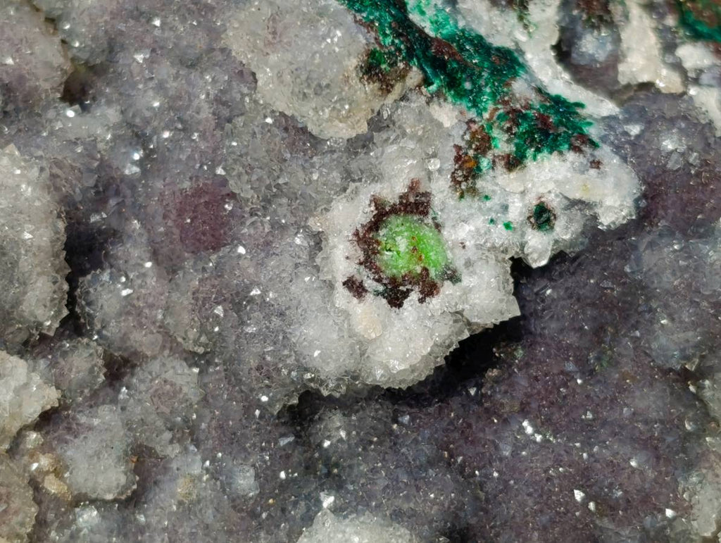 Natural Ball Malachite On Dolomite Matrix Specimens x 2 From Kambove, Congo - Toprock Gemstones and Minerals 
