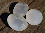 Polished Girasol Pearl Quartz Palm Stones x 12 From Ambatondrazaka, Madagascar - Toprock Gemstones and Minerals 