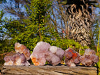 Natural Amethyst Spirit Quartz Clusters x 6 From South Africa - Toprock Gemstones and Minerals 