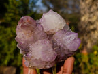 Natural Amethyst Spirit Quartz Clusters x 6 From South Africa - Toprock Gemstones and Minerals 