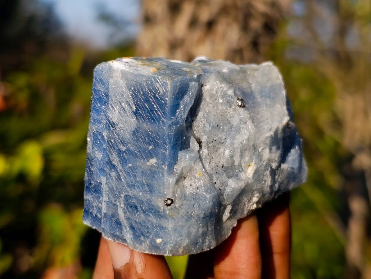 Natural Sky Blue Calcite Specimens x 24 From Namibia - Toprock Gemstones and Minerals 