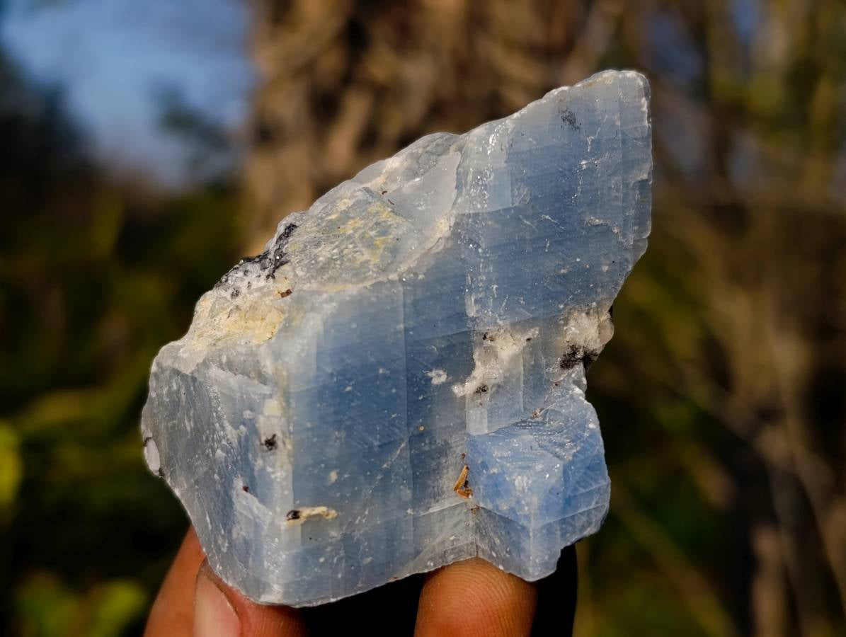 Natural Sky Blue Calcite Specimens x 24 From Namibia - Toprock Gemstones and Minerals 