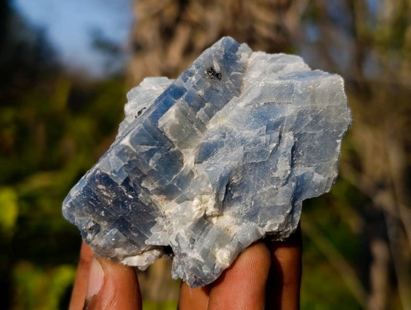 Natural Sky Blue Calcite Specimens x 24 From Namibia
